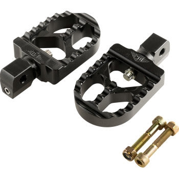 Joker Machine 08-57-8B Short Serrated Footpeg -  Black Anodized