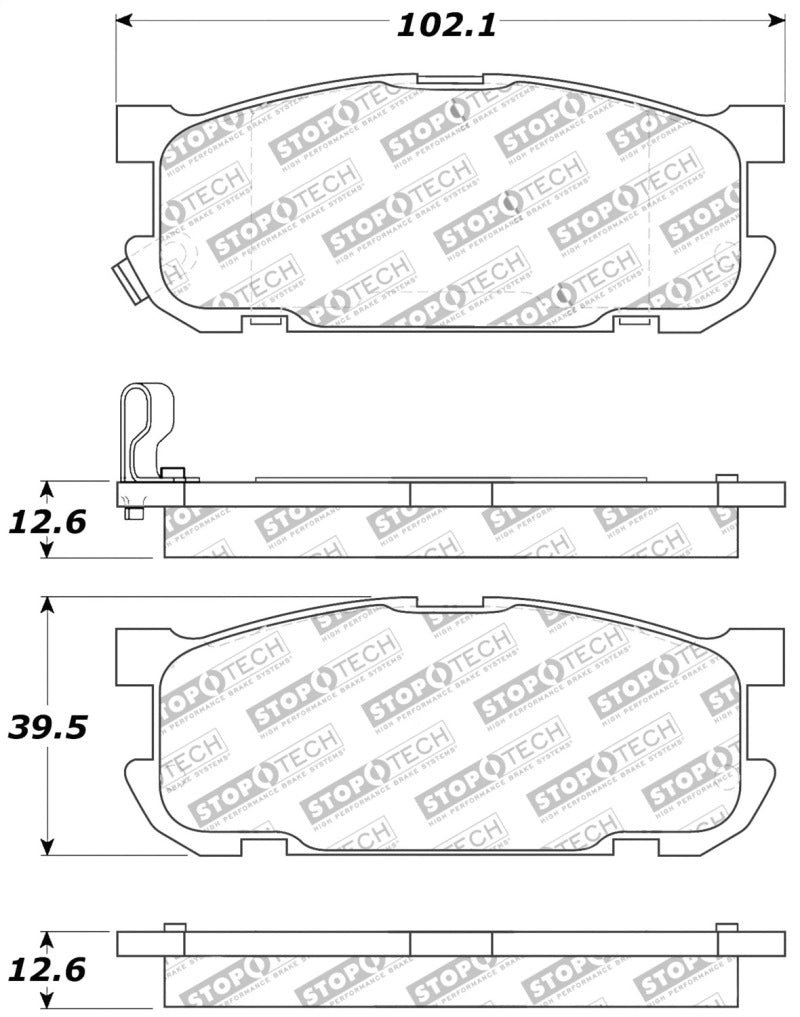 Load image into Gallery viewer, Stoptech 309.08910 ST Sport Brake Pads
