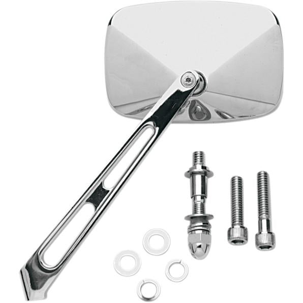 Drag Specialties 0640-0006 Rectangular Mirror with Air Stem