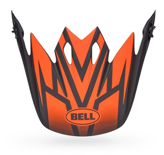 Bell Helmets Visor for MX-9 MIPS Disrupt Helmets - Matte Black/Orange