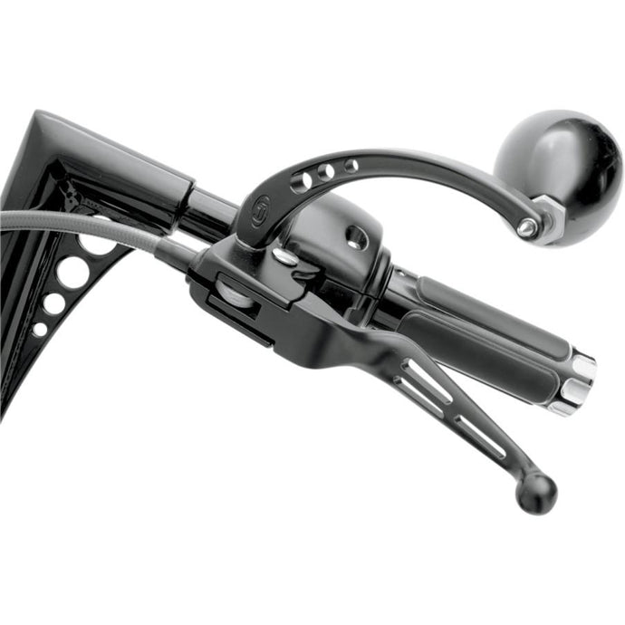 Drag Specialties 0610-0142 Slotted Wide Blade Lever Set - Black