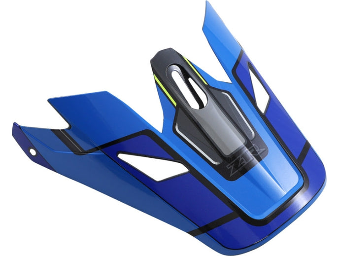 Z1r Visor for Rise MC Helmets - Blue/Hi-Viz Yellow