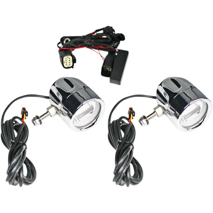 Custom Dynamics PB-FOG-SS8-C LED Halo Fog Lights - Chrome