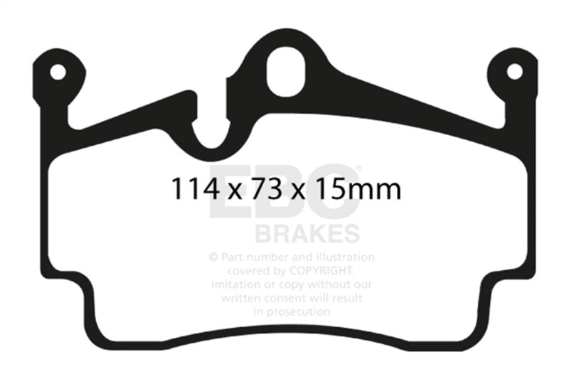 Load image into Gallery viewer, Ebc DP41920R EBC Yellowstuff Brake Pad Sets
