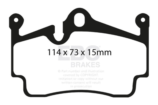 Ebc DP41920R EBC Yellowstuff Brake Pad Sets