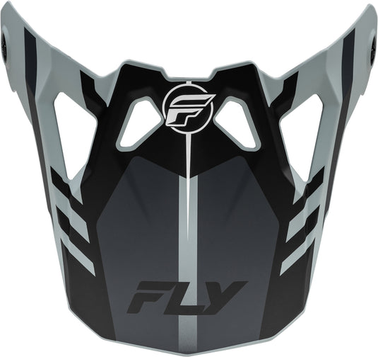 Fly Racing Visor for Formula CP Krypton Helmets - Matte Gray/Black - Youth Lg/Adult Sm