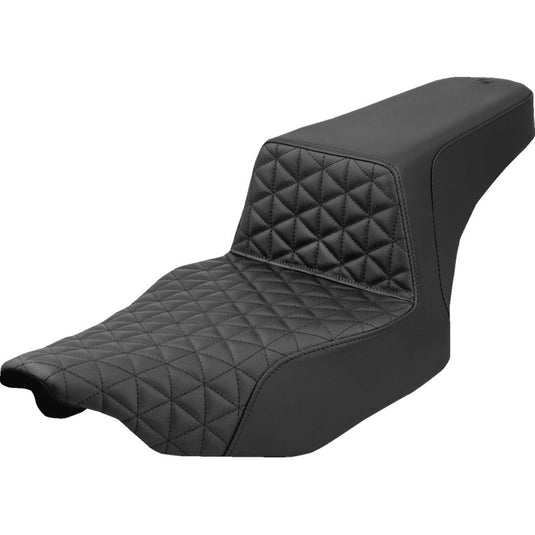 Saddlemen 823-07-180 Extended Reach Step-Up Seat - Black Stitching