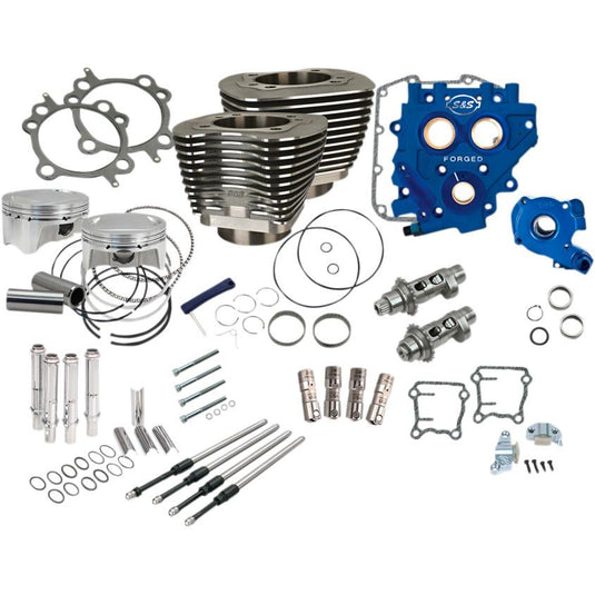 S&S Cycle 330-0668 Power Package - Chain Drive - Black