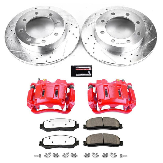 Powerstop KC6545-36 PSB Red Calipers