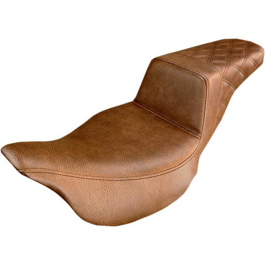 Saddlemen 808-07B-173BR Step-Up Rear LS Seat - Brown