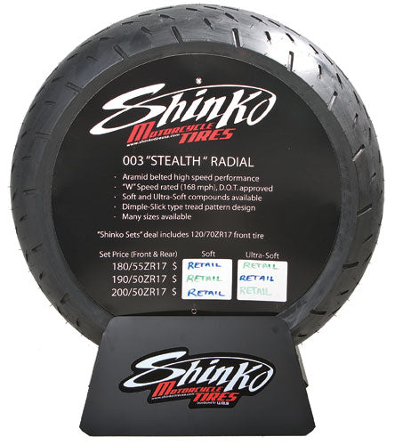 Shinko 009 RAVEN INSERT Tire Display Sign - 009 Raven