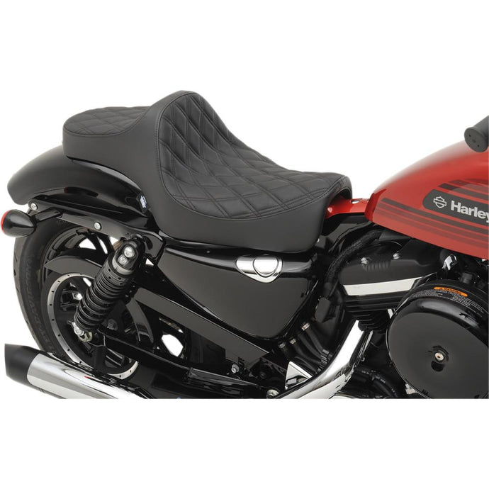 Drag Specialties 0804-0729 Predator III Seat -Double Diamond - Black thread