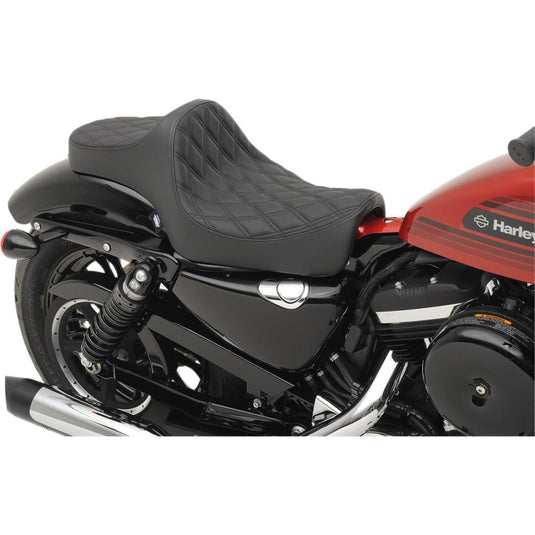 Drag Specialties 0804-0729 Predator III Seat -Double Diamond - Black thread