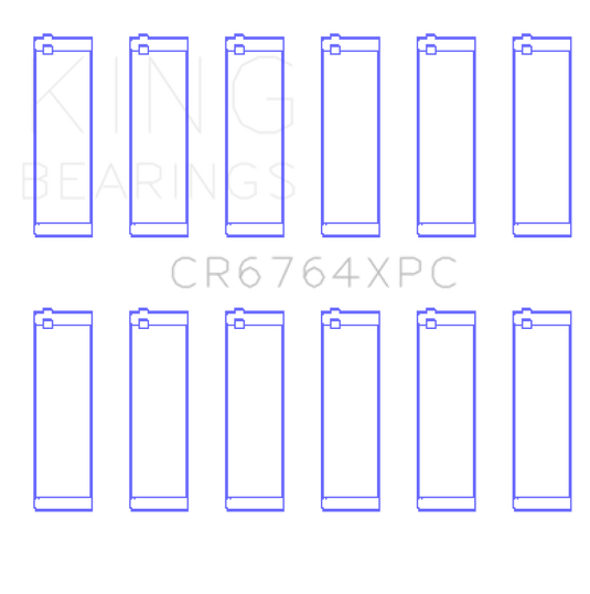 King Engine Bearings CR6764XPCSTDX KING Performance Rod Bearings