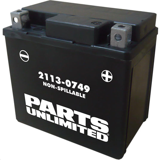 Parts Unlimited 2113-0749 AGM Factory Activated Maintenance-Free Battery