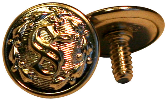 Shoei Replacement Sheriff Buttons with Posts in Gold
