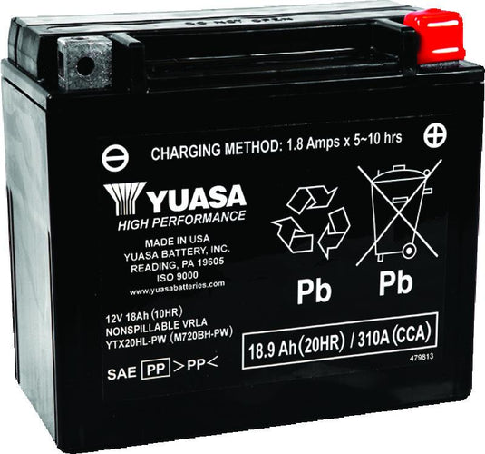 Yuasa Battery YUAM720BH-PW YSA Maintenance Free Battery
