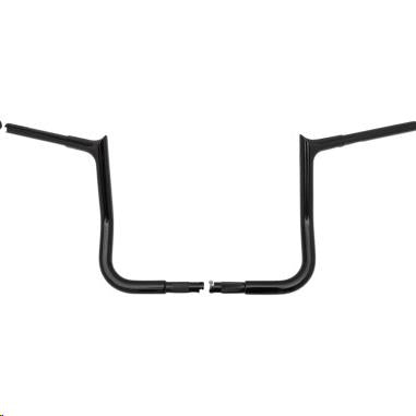 Fat Baggers, Inc. 907016-B 1-1/4in. EZ Install Pointed Top Handlebars - Gloss Black