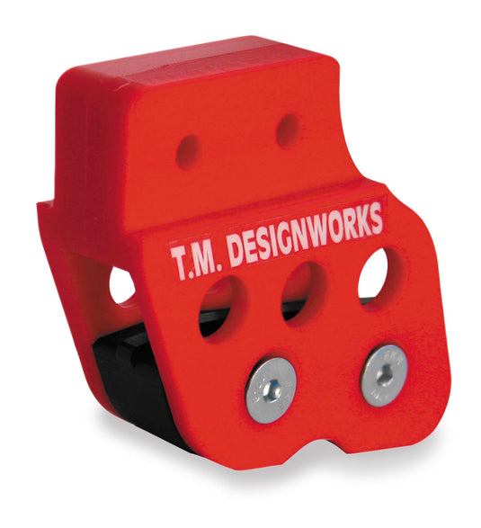 T.M. Designworks RCG-007-BU Rear Chain Guide and Solid Powerlip Wear Pad - Blue