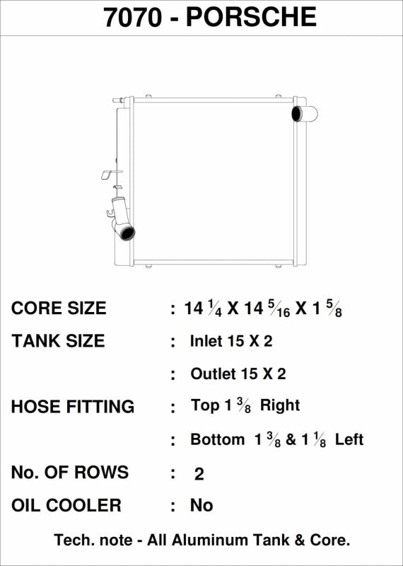 Load image into Gallery viewer, Csf 7070 CSF Radiators - Aluminum
