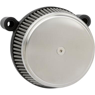 Arlen Ness 18-753 Big Sucker Stage I Air Filter Kit - Brushed Stainless - Red Filter