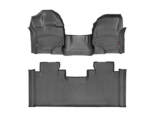 Weathertech 447931-446975 WT FloorLiner - Front - Blk
