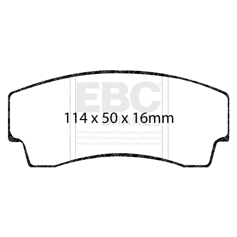 Load image into Gallery viewer, Ebc DP4008R EBC Yellowstuff Brake Pad Sets
