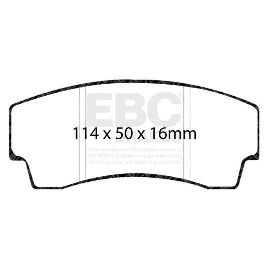 Ebc DP4008R EBC Yellowstuff Brake Pad Sets