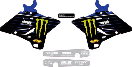 Dcor 10-50-232 2022 Star Racing Yamaha Graphics Kit - White