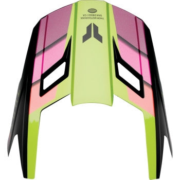 Thor Visor Kit for Fleet Helmet - Lg-2XL - Black/Acid