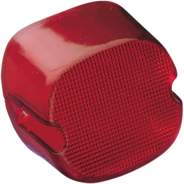 Drag Specialties DS-272037 Laydown Taillight Lens with Bottom Tag Window - Red
