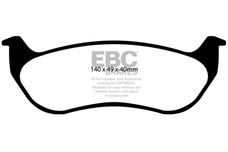 Load image into Gallery viewer, Ebc DP41673R EBC Yellowstuff Brake Pad Sets
