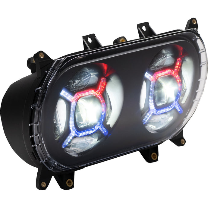 Custom Dynamics PG-RG-B ProGlow Double-X LED Headlight - Black