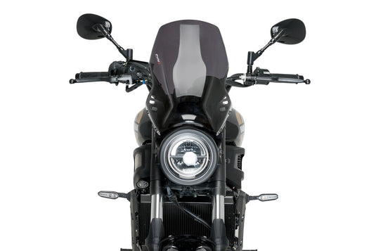 Puig 21430F Naked Windscreen - Dark Smoke
