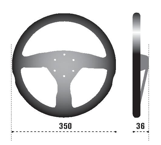 Sparco 015R375PSN SPA Steering Wheel