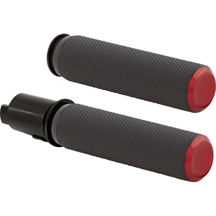 Arlen Ness 500-055 Knurled Grip - Red Anodized