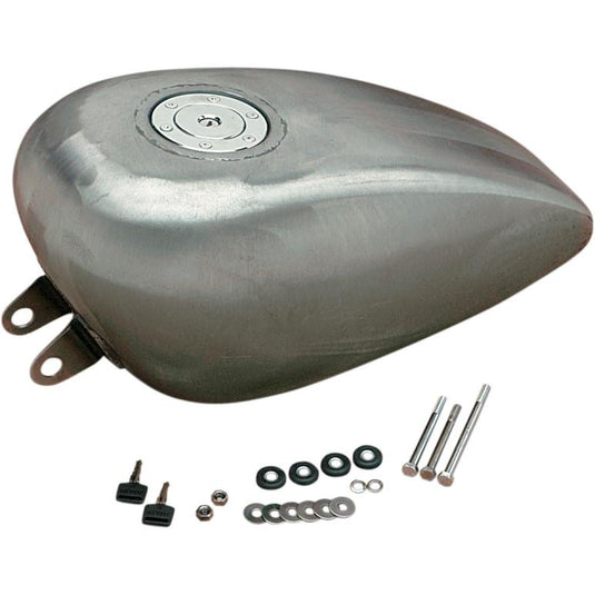 Drag Specialties DS-390340 Gas Tank With Chrome Aero-Style Gas Cap - 3.3 Gallon - Right Side Petcock