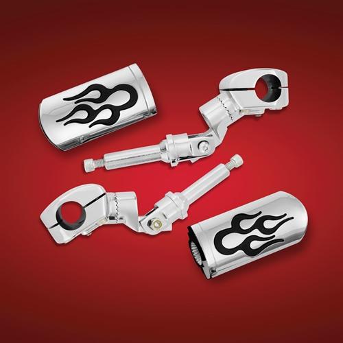 Show Chrome 21-355P Highway Pegs - Flame