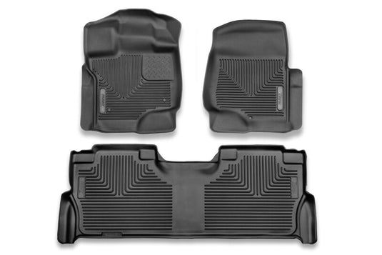 Husky Liners 53468 HL XAC - Front - 2nd Row - Black