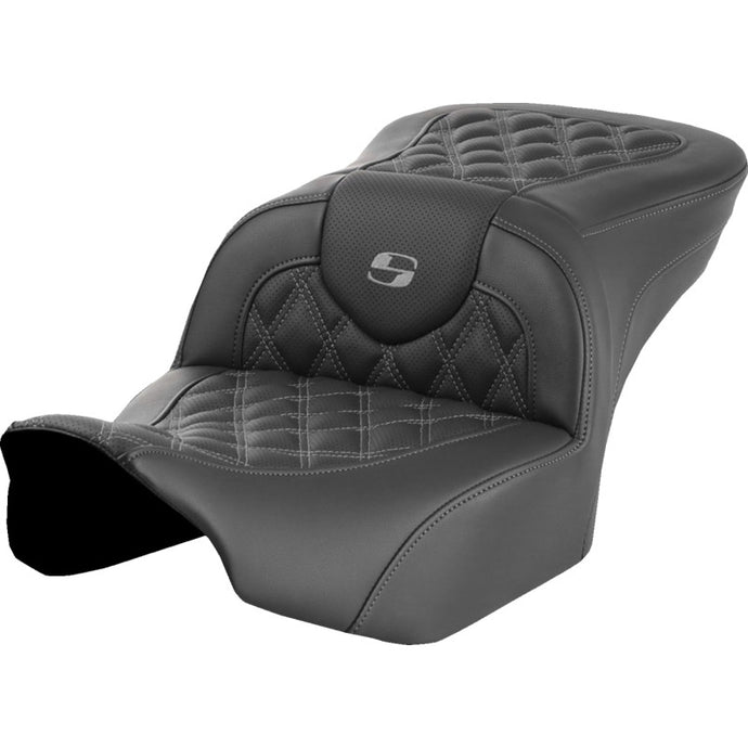 Saddlemen 823-07-18202 Roadsofa LS Seat without Drivers Backrest - Gray Stitching