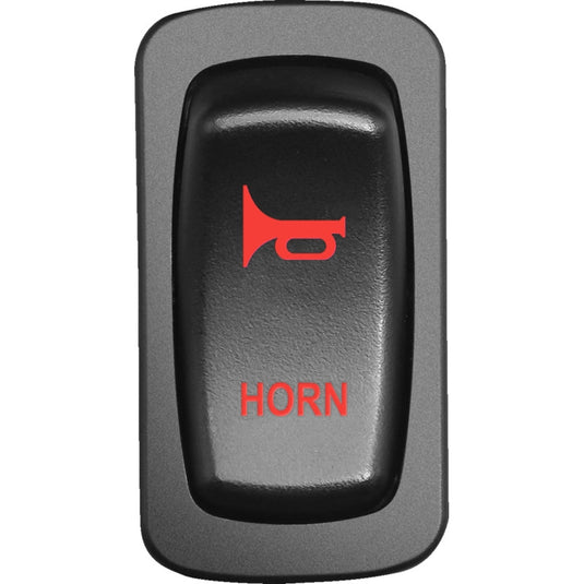 Moose Utility HRN-CAR-R Low Profile Rocker Switch - Horn - Red