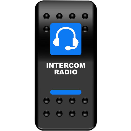 Moose Utility COM-PWR Intercom Rocker Switch - Blue