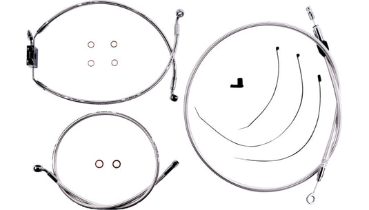 Magnum 3871126 Sterling Chromite II Designer Handlebar Installation Kit - 6in.
