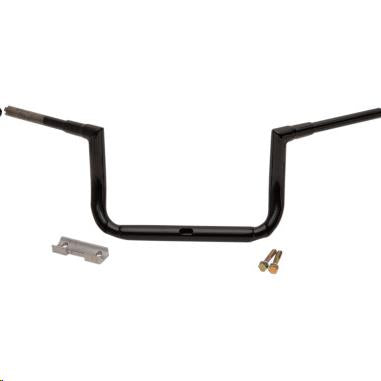La Choppers LA-7365-10B 1-1/2in. Grande Twin Peaks Touring Handlebars - 10in. Rise - Gloss Black