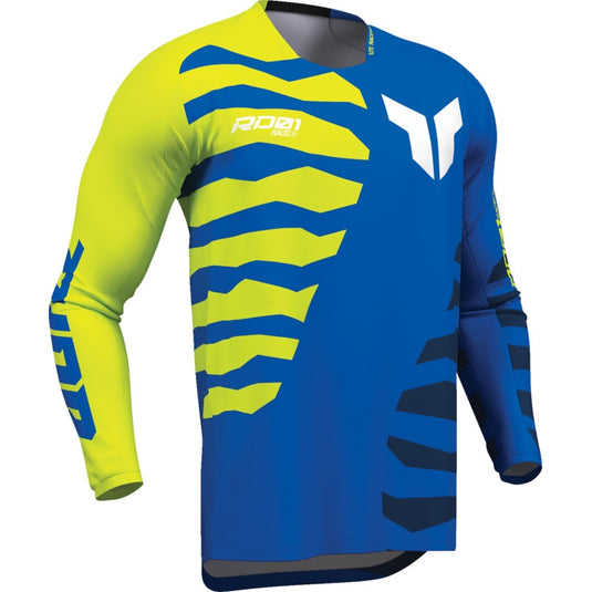 Thor Launchmode Shredder Jersey (XX-Large, Blue/Acid)