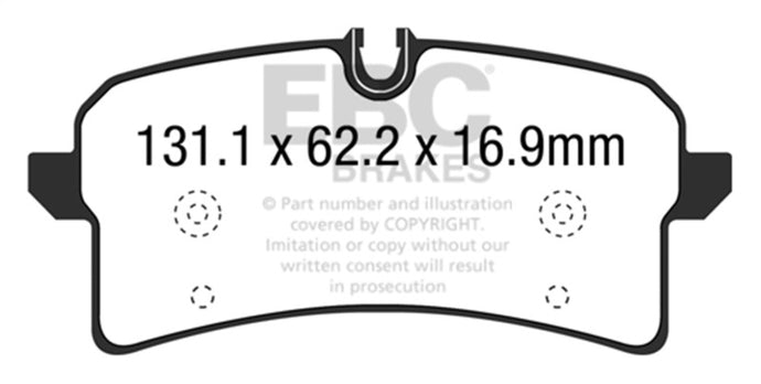 Ebc DP42204R EBC Yellowstuff Brake Pad Sets