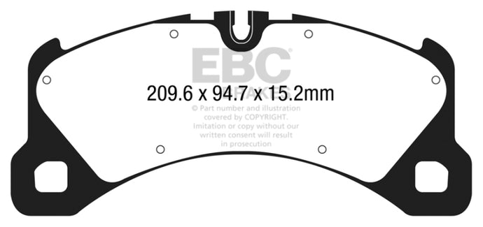 Ebc DP42203R EBC Yellowstuff Brake Pad Sets