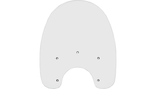 Memphis Shades MEP6370 Replacement Plastic for Detachable King Size Nostalgic Windshield - 19in. - Clear