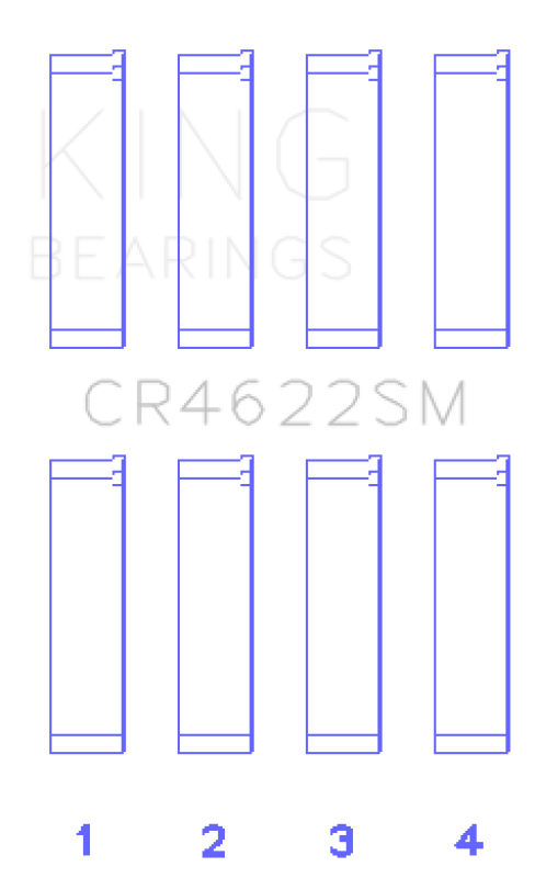 Load image into Gallery viewer, King Engine Bearings CR4622SM KING Connecting Rod Bearings
