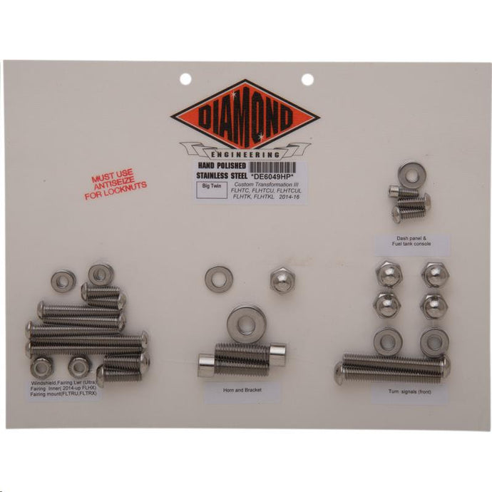 Diamond Engineering DE6049HP OEM-Style Custom Transformation III Kit - Polished Stainless Steel